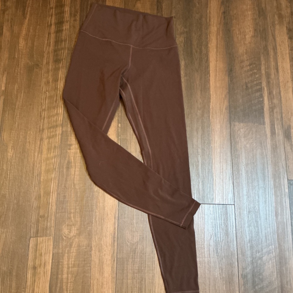 Lululemon Align High-Rise Pant Espresso Brown Nulu Yoga Leggings Size 6 LW5CTES